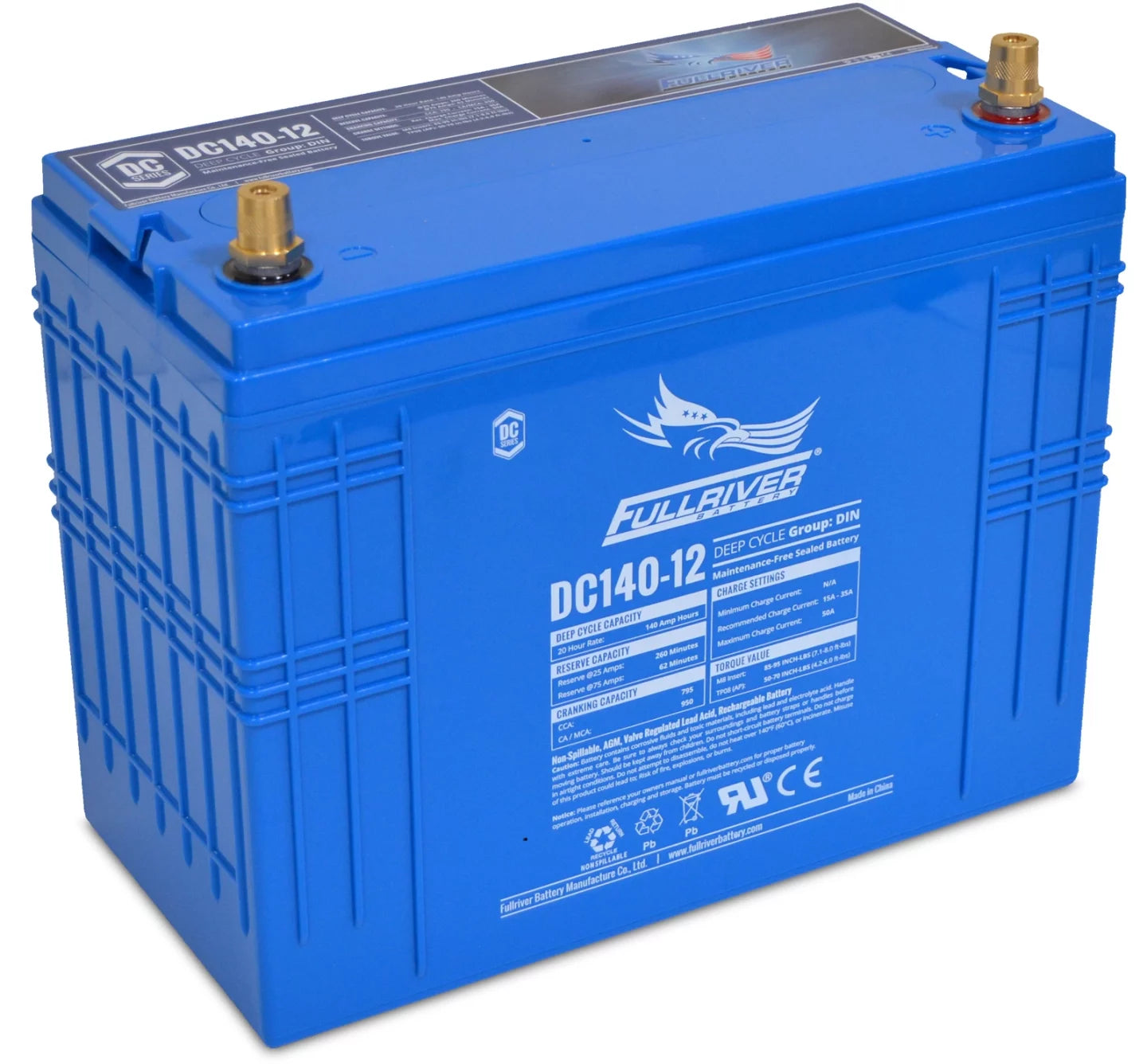 Fullriver 12V 140Ah Deep Cycle AGM Battery (DC140-12)