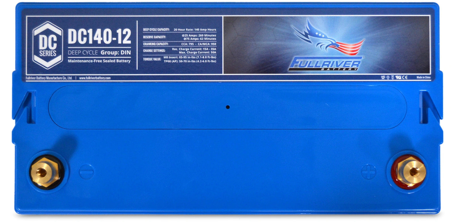 Fullriver 12V 140Ah Deep Cycle AGM Battery (DC140-12)
