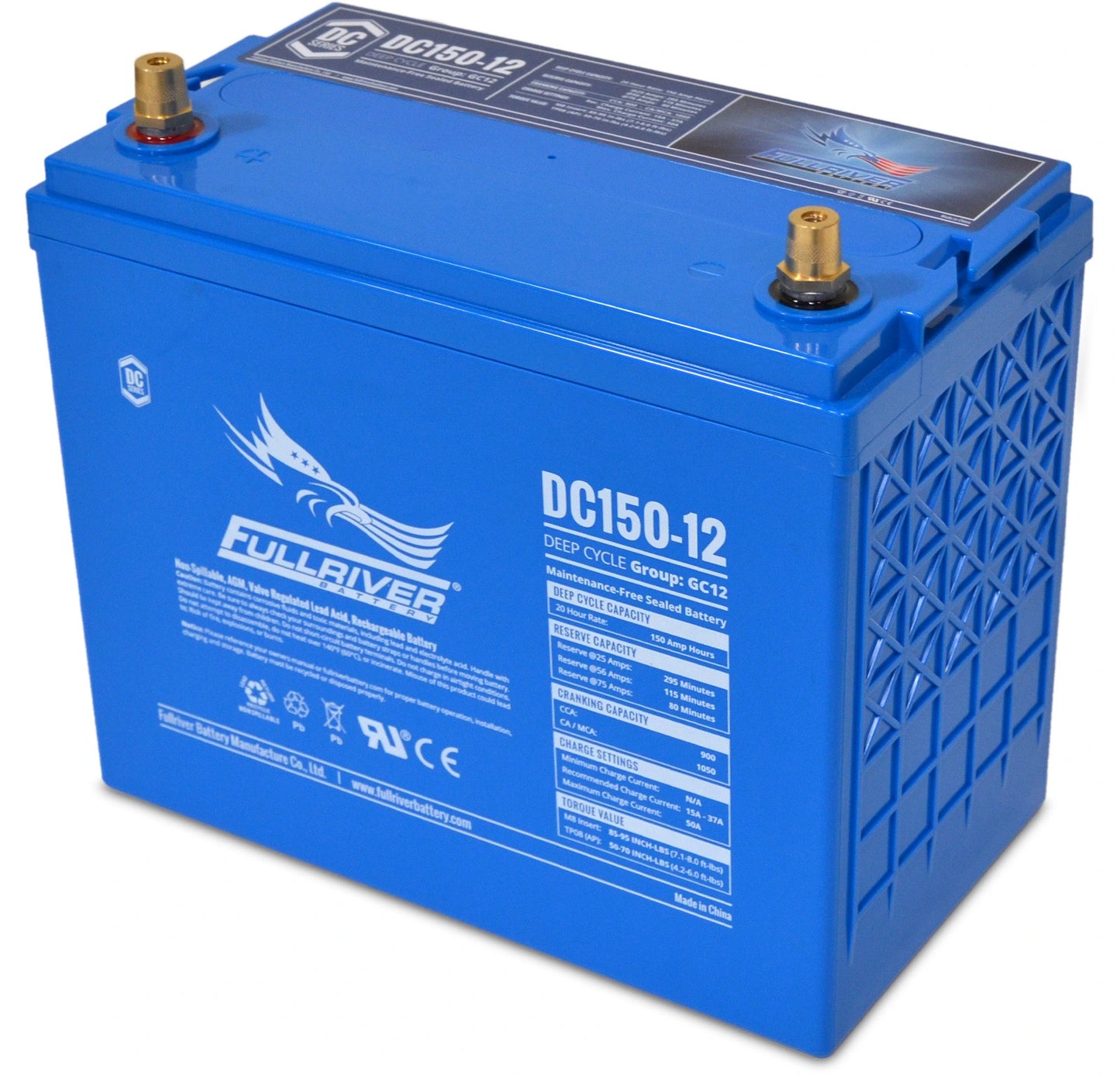 Fullriver 12V 150Ah Deep Cycle AGM Battery (DC150-12)