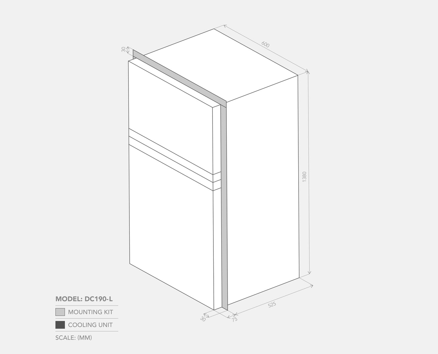 BUSHMAN DC190L HEAVY DUTY CARAVAN FRIDGE