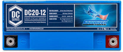 Fullriver 12V 20Ah Deep Cycle AGM Battery (DC20-12)