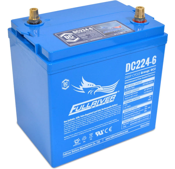 FULLRIVER DC224-6 6V 224AH Deep Cycle AGM Battery