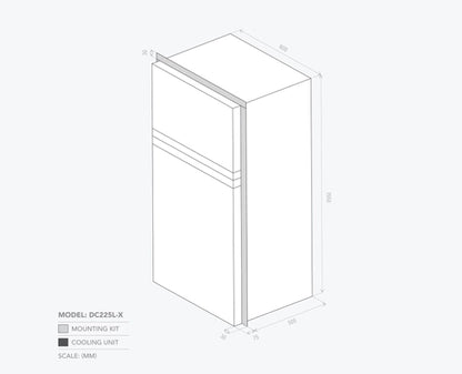 BUSHMAN 225L HEAVY DUTY CARAVAN FRIDGE