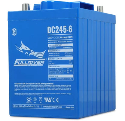FULLRIVER DC245-6 6V 245AH Deep Cycle AGM Battery