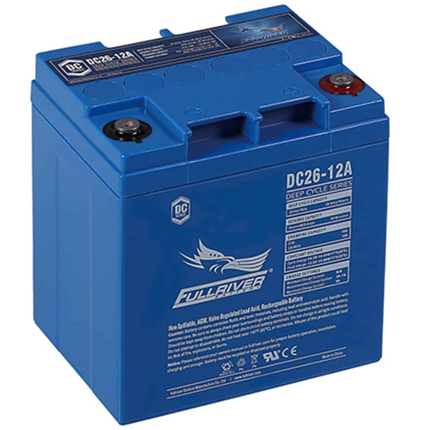 FULLRIVER DC26-12A 12V 26AH Deep Cycle AGM Battery