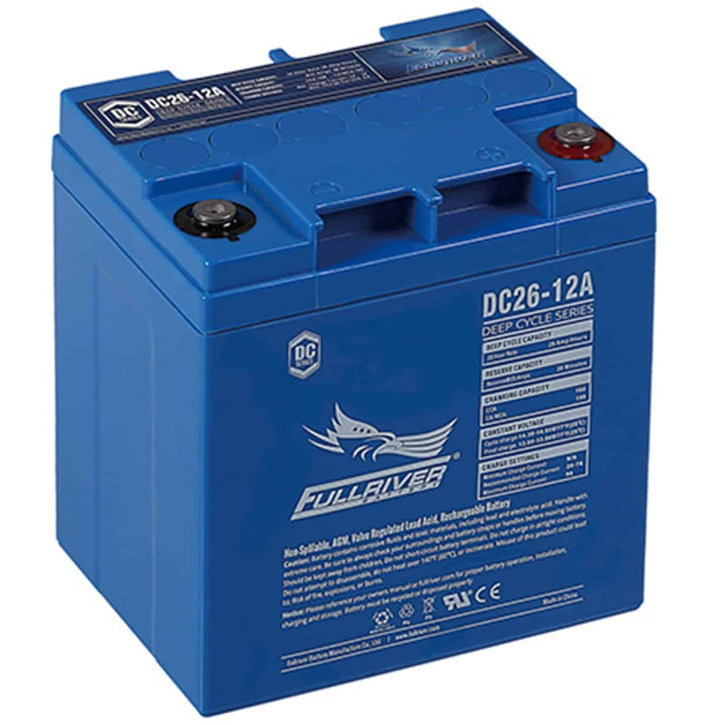 Fullriver 12V 26Ah Deep Cycle AGM Battery (DC26-12A)