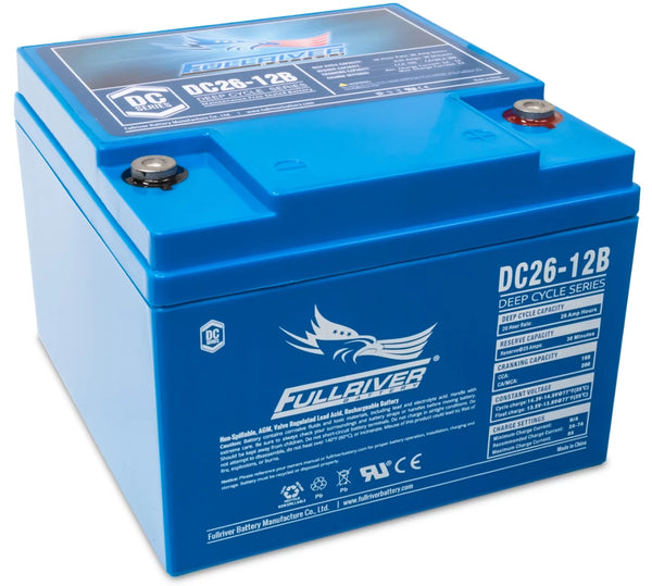 FULLRIVER DC26-12B 12V 26AH Deep Cycle AGM Battery