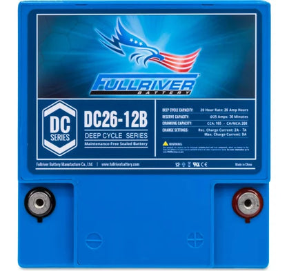 Fullriver 12V 26Ah Deep Cycle AGM Battery (DC26-12B)