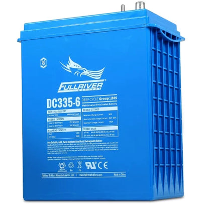 Fullriver 6V 335Ah Deep Cycle AGM Battery (DC335-6)