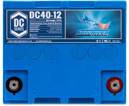 FULLRIVER DC40-12 12V 40AH Deep Cycle AGM Battery