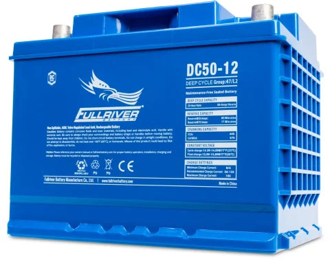 Fullriver 12V 50Ah Deep Cycle AGM Battery (DC50-12)