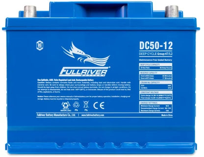 Fullriver 12V 50Ah Deep Cycle AGM Battery (DC50-12)