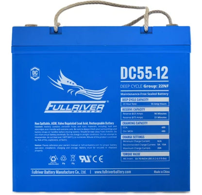 FULLRIVER DC55-12 12V 55AH Deep Cycle AGM Battery