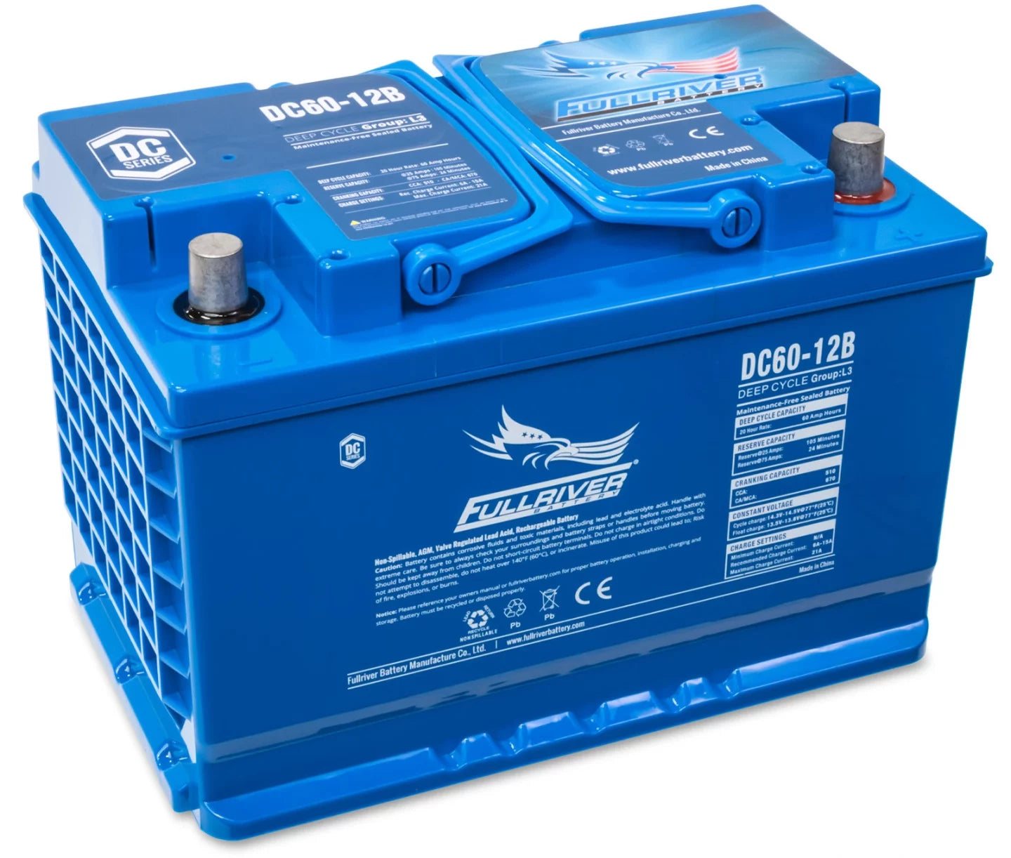 Fullriver 12V 60Ah Deep Cycle AGM Battery (DC60-12B)