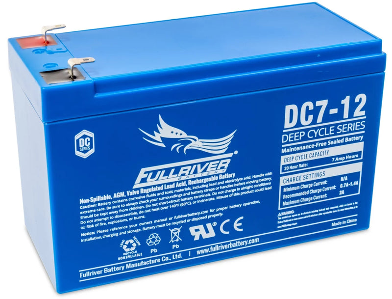 Fullriver 12V 7Ah Deep Cycle AGM Battery (DC7-12)