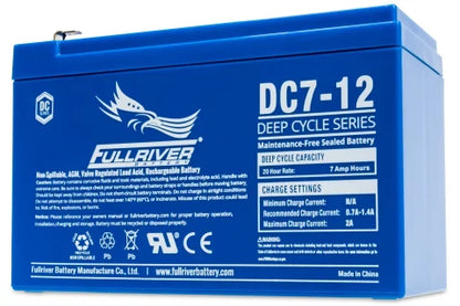 FULLRIVER DC7-12 12V 7AH Deep Cycle AGM Battery