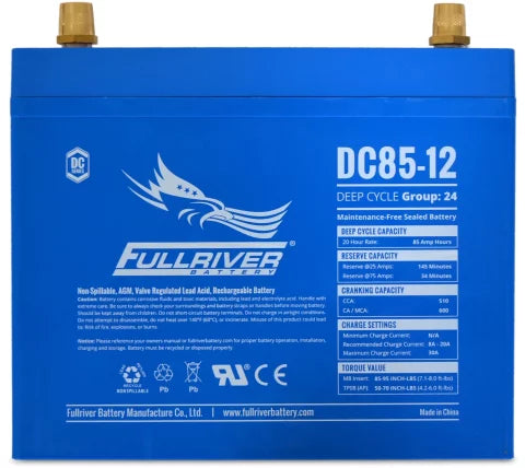 FULLRIVER DC85-12 12V 85AH Deep Cycle AGM Battery