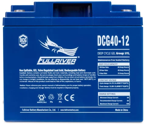 Fullriver 12V 40Ah Deep Cycle GEL Battery (DCG40-12)