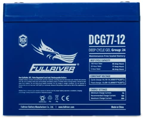 Fullriver 12V 77Ah Deep Cycle GEL Battery (DCG77-12)