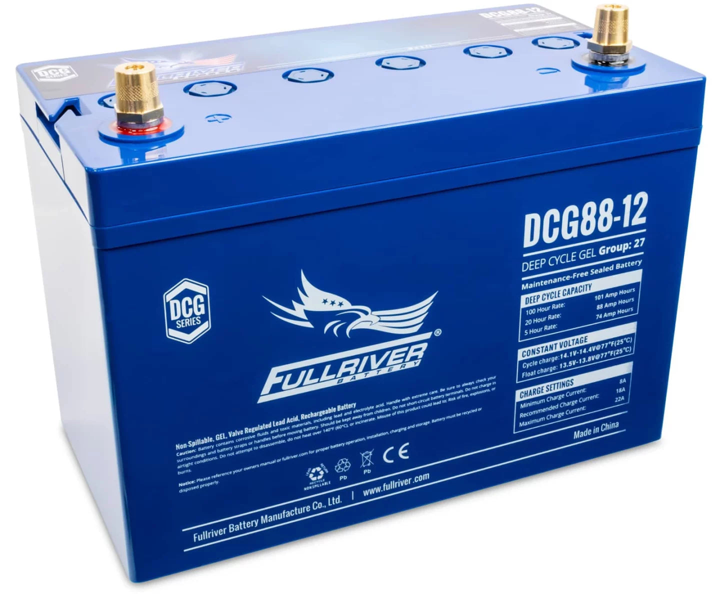 Fullriver 12V 88Ah Deep Cycle GEL Battery (DCG88-12)