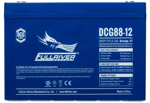 Fullriver 12V 88Ah Deep Cycle GEL Battery (DCG88-12)