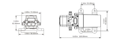 12V SEAFLO 21 SERIES FRESH WATER PUMP (3.8LPM)
