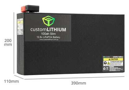Slim Lithium Battery 100Ah