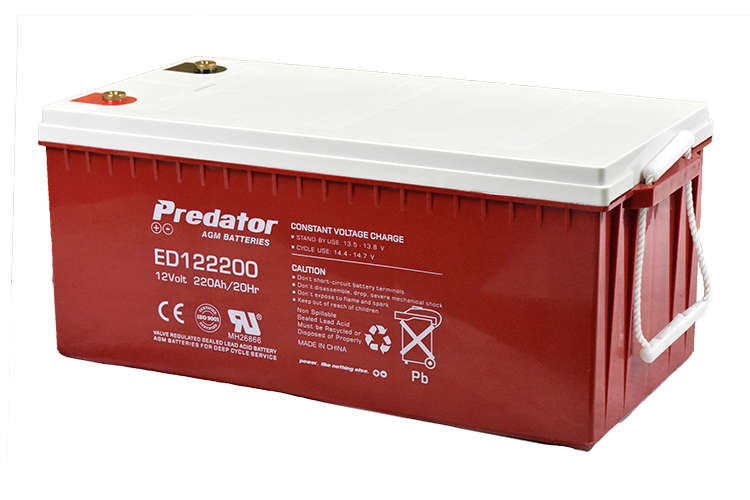 12V 220AH Deep Cycle AGM Battery (ED122200)