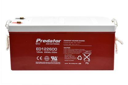 12V 260AH Deep Cycle AGM Battery (ED122600)