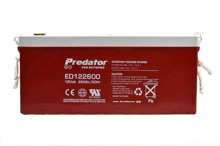12V 260AH Deep Cycle AGM Battery (ED122600)