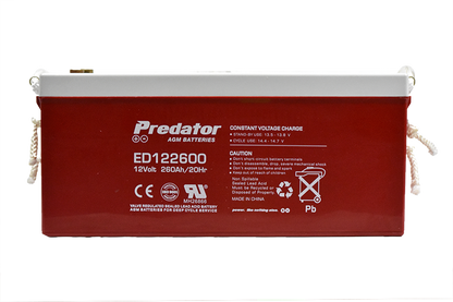 12V 260AH Deep Cycle AGM Battery (ED122600)