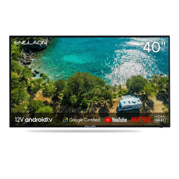 40" 12V FULL HD SMART TV WITH CHROMECAST + BLUETOOTH + ANDROID 11