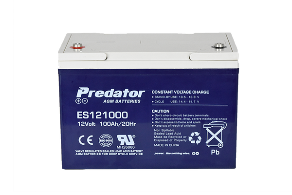 PREDATOR 12V 100AH MULTI-PURPOSE AGM BATTERY