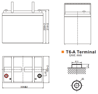 12V 100AH Multi-Purpose AGM Battery (ES121000)