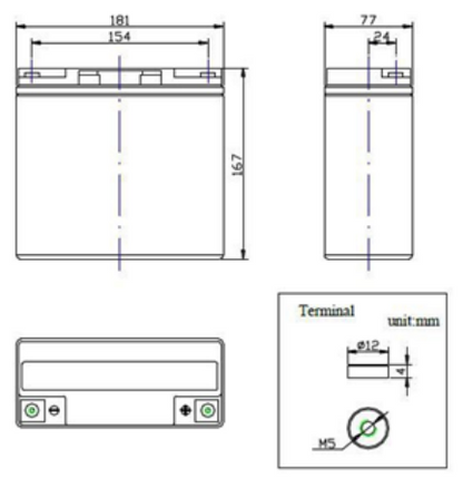 12V 18AH Multi-Purpose AGM Battery (ES12180)