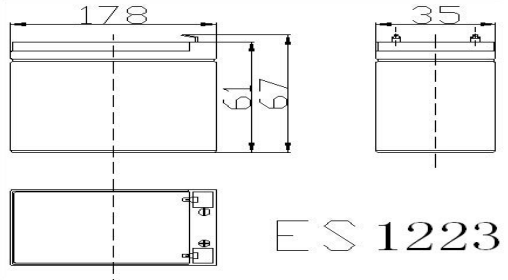12V 2.3AH Multi-Purpose AGM Battery (ES1223)