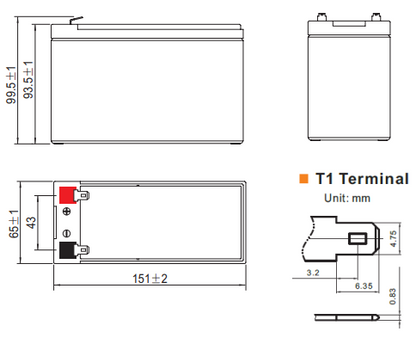 12V 7.2AH Multi-Purpose AGM Battery (ES1272)