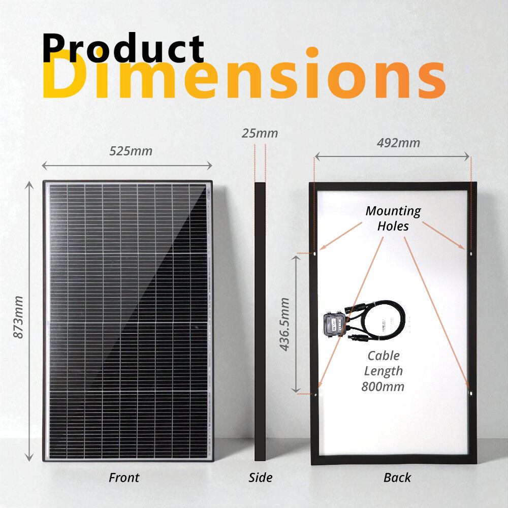 FUSION 100W FIXED SOLAR PANEL