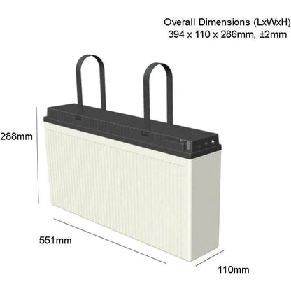 PREDATOR 12V 150AH SLIM DEEP CYCLE GEL BATTERY
