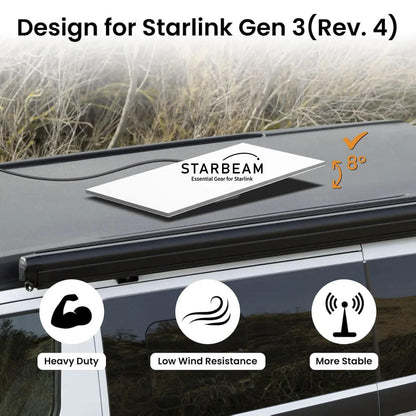 Starlink Gen3 Standard Mobility Anti-Theft Kickstand Mount - Aluminium