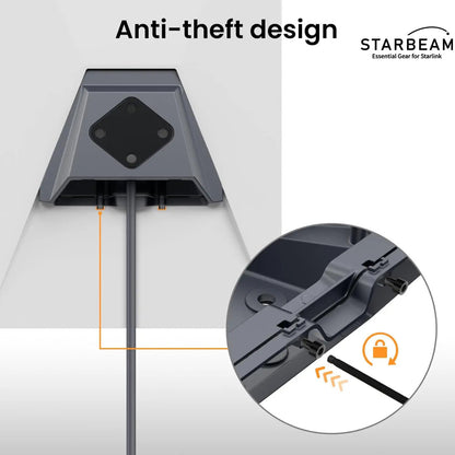 Starlink Gen3 Standard Mobility Anti-Theft Kickstand Mount - Aluminium