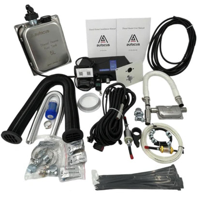 2KW BLUETOOTH DIESEL HEATER KIT + STAINLESS STEEL TANK INSTALLATION AT OUR WORKSHOP