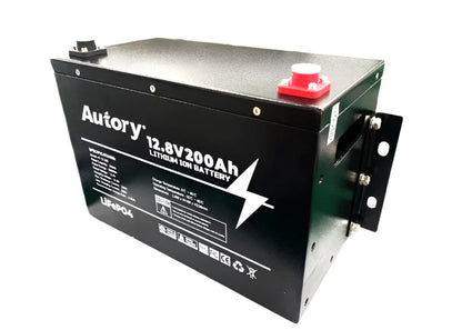 AUTORY 12.8V 200AH LiFePo4 BATTERY (ALL-METAL CASING)