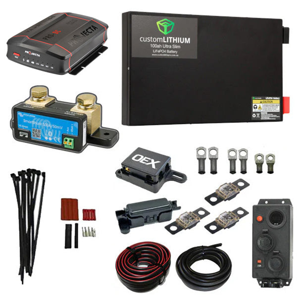 ISUZU D-MAX (RG) BEHIND SEAT DUAL BATTERY COMPLETE PACKAGE