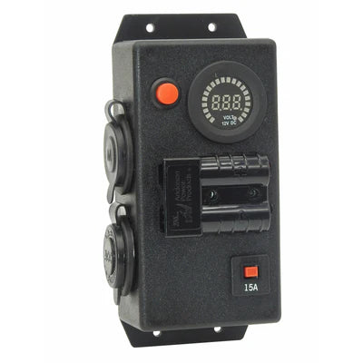 12V/24V LHM VOLT CONTROL BOX - 1X ACCESSORY SOCKET 1X MERIT 1X ANDERSON
