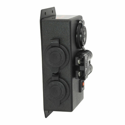 12V/24V LHM CONTROL BOX - 2X MERIT 1X DUAL USB 1X 50A ANDERSON