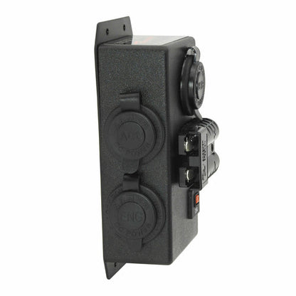 12V/24V LHM CONTROL BOX - 1X CIGARETTE 1X ENGEL 1X DUAL USB 1X 50A ANDERSON