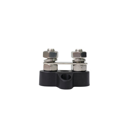 DUAL BLACK M8 POWER DISTRIBUTION POST WITH BRIDGE PLATE