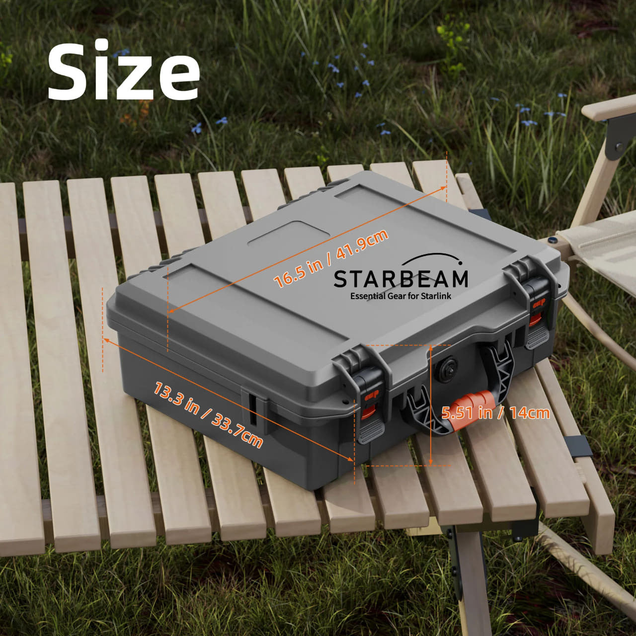 STARLINK MINI HARD PROTECTIVE TRAVEL CASE WITH STORAGE GREY