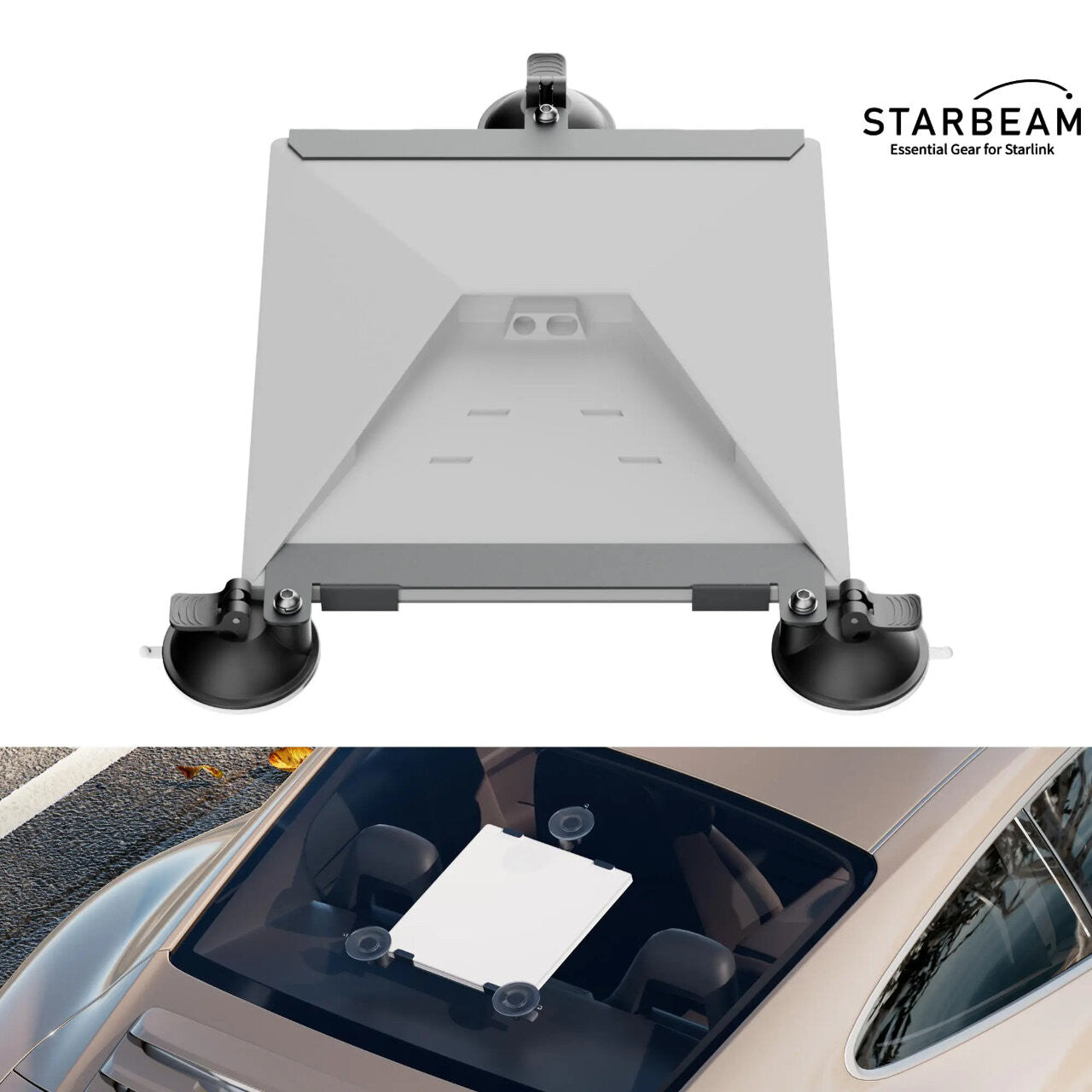 Starlink Mini 3 Suction Cup Mount for Vehicle Sunroof or Window